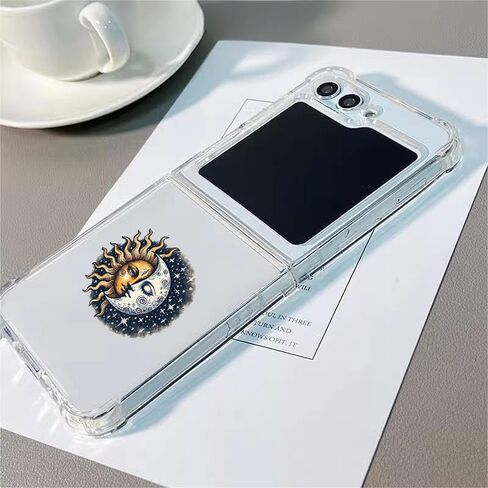 for Samsung Galaxy Z Flip 6 Case Creative Horror Halloween Scary Spooky Goth Gothic Funny Unique Cute Case Hard Plastic PC Crystal Clear Phone Case for Samsung Galaxy Z Flip 6 (Skull) in Saudi Arabia