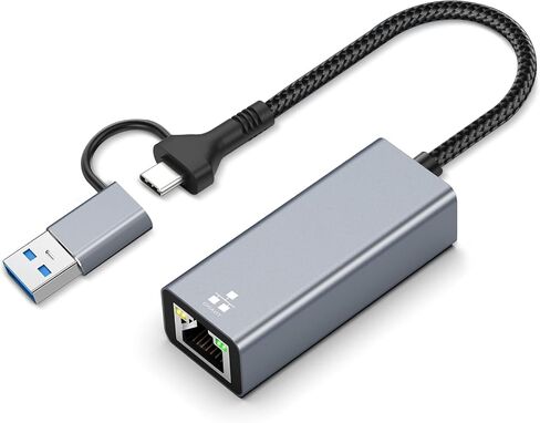 USB 3.0 إلى Ethernet Adapter ، 1GBPS GIGABIT RJ45 Converter - محول شبكة LAN الخالية من برنامج التشغيل والتشغيل لجهاز الكمبيوتر المحمول ، MAC ، الكمبيوتر ، PRO ، Chromebook (Windows 10/11 ، MACOS ، Linux) in Kuwait