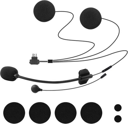 FreedConn Motorcycle Helmet Bluetooth Communication System FX 10 Riders Group Using Universal Pairing Helmet Intercom with Music Sharing IP67 Ultra-Thin Body (FX-Black) in Saudi Arabia