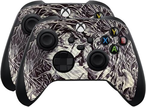 Glossy Glitter Skin Compatible with Microsoft Xbox Series X|S Controller (2 Pack) - Ultra Hippie - Premium 3M Vinyl Protective Wrap Decal Cover - Easy to Apply | Crafted in The USA by MightySkins in Saudi Arabia