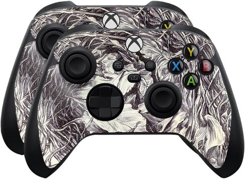 Glossy Glitter Skin Compatible with Microsoft Xbox Series X|S Controller (2 Pack) - Ultra Hippie - Premium 3M Vinyl Protective Wrap Decal Cover - Easy to Apply | Crafted in The USA by MightySkins in Saudi Arabia