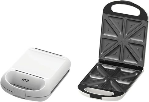 Sandwich & Waffle Maker Grill - 3 in 1 Panini Press Grill with 180° Rotary System for Even Cooking, Stainless Steel Surface with Non-Stick Plate, Power & Ready Indicator Lights - 1200W in Saudi Arabia