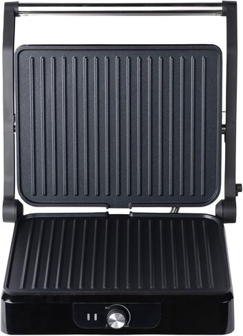 Sandwich & Waffle Maker Grill - 3 in 1 Panini Press Grill with 180° Rotary System for Even Cooking, Stainless Steel Surface with Non-Stick Plate, Power & Ready Indicator Lights - 1200W in Saudi Arabia