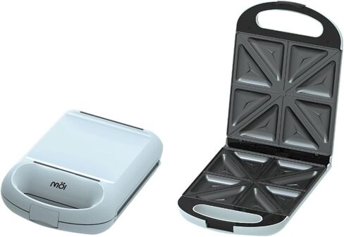 Sandwich & Waffle Maker Grill - 3 in 1 Panini Press Grill with 180° Rotary System for Even Cooking, Stainless Steel Surface with Non-Stick Plate, Power & Ready Indicator Lights - 1200W in Saudi Arabia