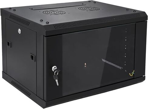 9U Wall Mount Server Cabinet Network Rack Vented Enclosure Locking Door in Saudi Arabia
