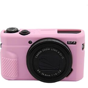 حالة كاميرا G7X Mark II ، غطاء واقي من السيليكون الناعم غطاء خفيف الوزن للغاية لكاميرا Canon PowerShot G7X Mark II (بدون غطاء للعدسة) (أبيض) in Kuwait