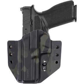 Tulster OWB Contour Holster in Left Hand fits: Springfield Armory Echelon | Optic Compatible Outside The Waistband Concealed Carry Kydex Holster