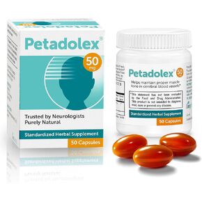 Petadolex Linpharma 50mg Patented PA-Free Butterbur Root Extract for Brain Health – 3 Btl.