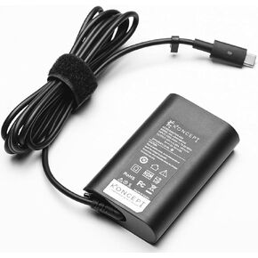 45W 20V 2.25A Dell Laptop Charger USB C - AC Adapter 100-240V 50-60Hz Dell Inspiron 15 Charger - Computer Charger Fit for Inspiron 13/15/17 7000 Series, Latitude 7275, XPS 13 (KDL-45WUSBCNS)