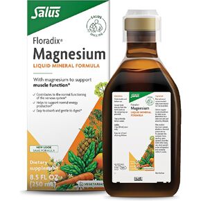 Floradix, Magnesium Vegetarian Liquid Supplement for Muscle and Bone Support, 17 Fl Oz