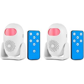 Upgraded Motion Sensor Alarm Indoor Motion Sensor Chime with Remote Control 120dB 4 Volume Levels Motion Detector Alarm for Home Shop Store (1Motion Sensor Alarm&2 Remote Contro)