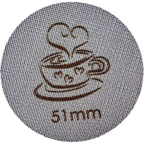 Espresso Puck Screen for 54mm Portafilter Basket, 1.7mm Thickness Made with 316 Stainless Steel, Coffee Machine Reusable Filter for Barista Accessories (54mm *2）