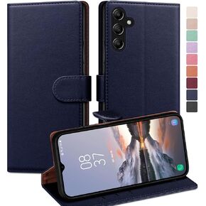 for Samsung Galaxy A54 5G Phone case[RFID Blocking Leather],[3 Credit Card Slot] Flip Folio Book Shockproof Protector,Holder Stand Cases,Women Men for Samsung A54 Wallet Cover,Wine Red
