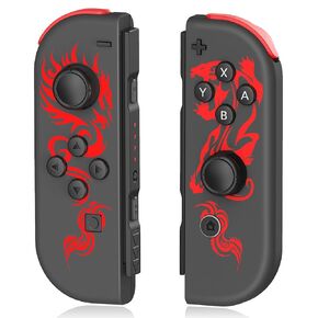 PPKKAI Replacement Controller for Nintendo Switch, Left and Right Controller for Switch/Switch Lite/Switch OLED, Support Double Vibration/Motion Control/Screenshot/Wake-up