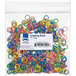 Top Performance Grooming Bands for Dogs, 3/8-Inch, Neon Colors