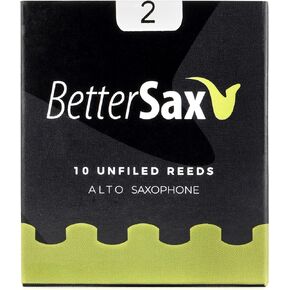 BetterSax Alto Saxophone Jazz Cut Reeds - 2.0 (10-pack) - Premium Quality for Exceptional Sound