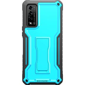 ExoGuard Red Rubber Shockproof Full-Body Cover Case with Kickstand for TCL Stylus 5G Phone