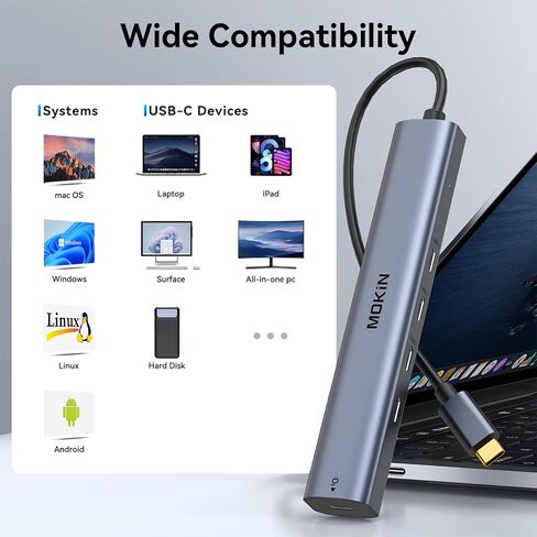 USB C Docking Station Dual DisplayPort, 8 in 1 USB C Hub with 2 DP, HDMI, VGA, USB C 2.0, 2 USB A 2.0, PD Charging Port, Multi Monitor Adapter for Dell/HP/Lenovo Laptops in Saudi Arabia