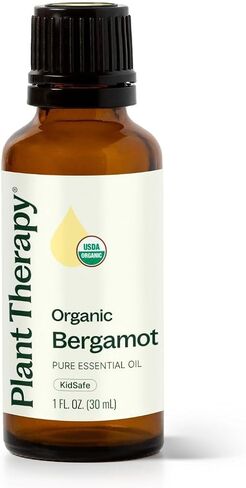 Plant Therapy Organic Bergamot Essential Oil 30 mL (1 oz) 100% Pure, Undiluted, Therapeutic Grade in Saudi Arabia