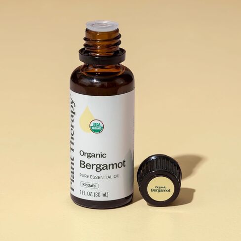 Plant Therapy Organic Bergamot Essential Oil 30 mL (1 oz) 100% Pure, Undiluted, Therapeutic Grade in Saudi Arabia