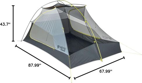 NEMO Equipment Hornet OSMO Ultralight Backpacking Tent - 2-Person - Birch Bud/Goodnight Gray in Saudi Arabia