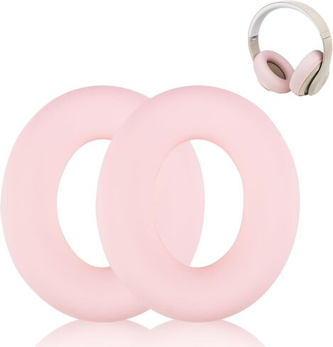 Studio Pro Silicone Ear Pads Cover Case Cover Compatible with Beats Studio Pro Headphone, Anti-Scratch, securely, Washable Protector Cover, Studio Pro Protective Earpad Covers Accessories - Off White in Saudi Arabia