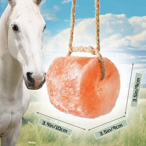 kathson Himalayan Salt Blocks for Horses Animal Salt Lick Brick Natural Mineral Pink Salt Licks for Horse Deer Cattle Sheep and Other Livestock (2 Pcs | 8 x 4 x1 Inches) in Saudi Arabia