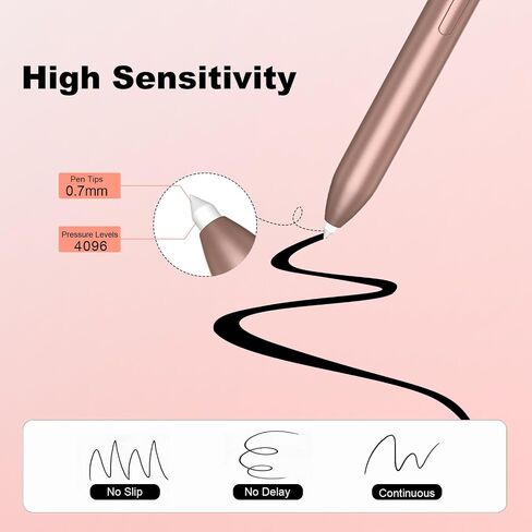 Stylus Pen for Samsung Galaxy Tab S6 Lite/S7 FE /S7+/S8/S8+, Galaxy Note 20、Note 20 Ultra 5G, with 4096 Pressure Sensitivity (Light Blue) in Saudi Arabia