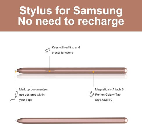 Stylus Pen for Samsung Galaxy Tab S6 Lite/S7 FE /S7+/S8/S8+, Galaxy Note 20、Note 20 Ultra 5G, with 4096 Pressure Sensitivity (Light Blue) in Saudi Arabia