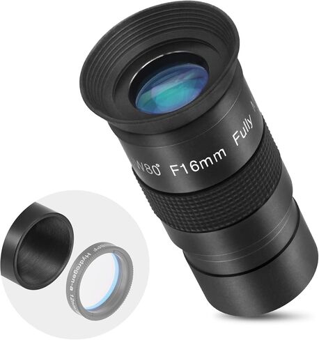 عدسات Astromania كاملة متعددة الطبقات 1.25 بوصة عريضة 80 درجة للتلسكوب - F11mm in Kuwait