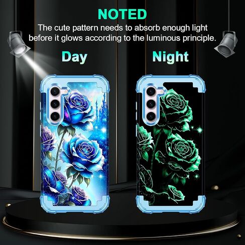Casetego for Galaxy S25 5G Case,Glow in The Dark Three Layer Heavy Duty Sturdy Shockproof Full Protection Rugged Hard PC+Soft TPU Bumper Case for Samsung Galaxy S25 6.2 inch,Dark Purple in Saudi Arabia