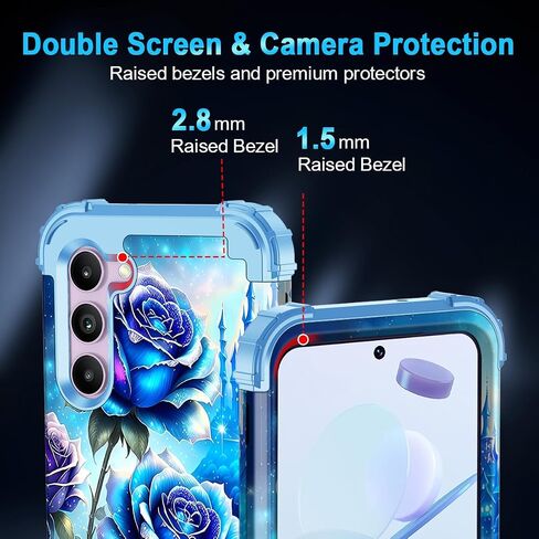 Casetego for Galaxy S25 5G Case,Glow in The Dark Three Layer Heavy Duty Sturdy Shockproof Full Protection Rugged Hard PC+Soft TPU Bumper Case for Samsung Galaxy S25 6.2 inch,Dark Purple in Saudi Arabia