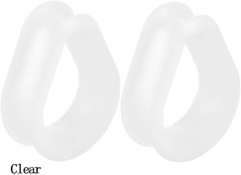IPINK-18Pcs Hollow Silicone Teardrop Ear Piercings Ear Plugs and Tunnels Pircing Gauges Earrings Stretchers Body Jewelry in Saudi Arabia