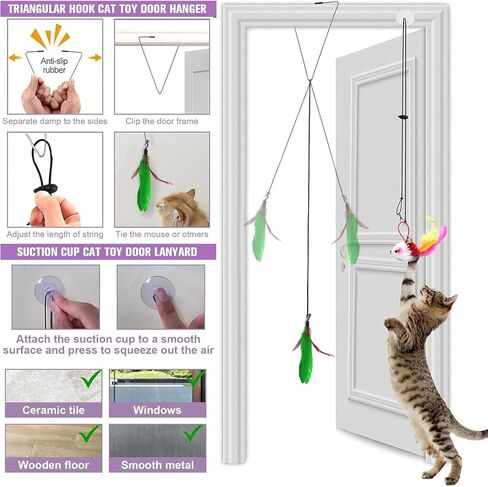 13 Pack Cat Chew Toy Set-Silvervine Sticks Catnip Rope Toys for Cats Teeth Cleaning, Kitten Dental Care,Interactive Cat Toys with Suction Cup Cat Wand Toy for Indoor Cats in Saudi Arabia