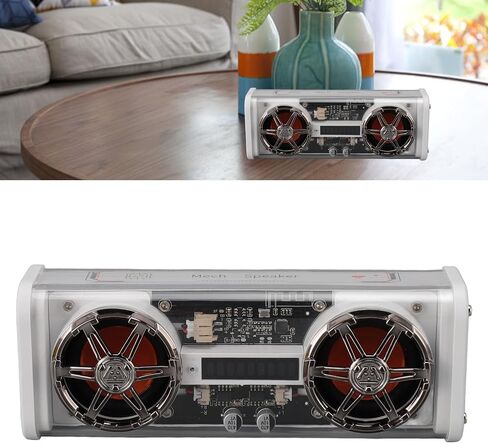 Transparent Speaker with Subwoofer, 5.3, Colorful Lights for Home, Party, Travel (Black), Generic7xdgiqac8h-12 in Kuwait