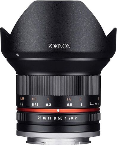Rokinon 12mm F2.0 Ultra Wide Angle Lens for Sony E, Silver in Saudi Arabia