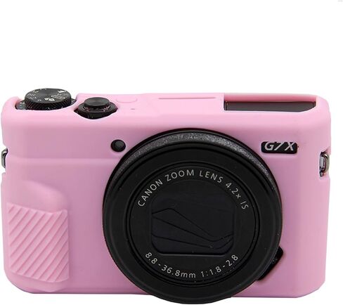 حالة كاميرا G7X Mark II ، غطاء واقي من السيليكون الناعم غطاء خفيف الوزن للغاية لكاميرا Canon PowerShot G7X Mark II (بدون غطاء للعدسة) (أبيض) in Kuwait