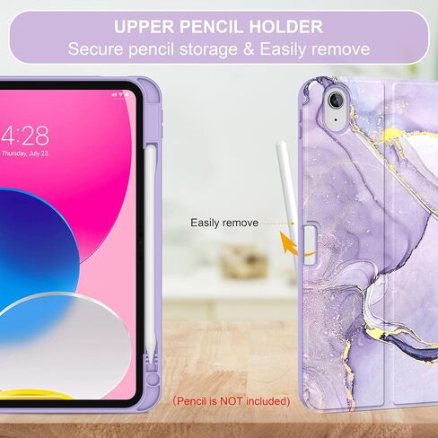 Soke for iPad (A16) 11th/10th Gen Case with Keyboard, Ocean Marble | For iPad 11/10.9 inch(2025/2022), 7 Color Backlight, Magnetic wireless Detachable Keyboard Case, Built-in Pencil Holder in Saudi Arabia