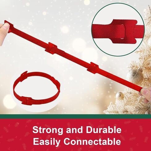 70 PCS Christmas Garland Ties Holiday Plant Cable Straps, Adjustable Xmas Decorative Nylon Reusable Hook and Loop Design, 7.87 Inch Long, Green in Saudi Arabia