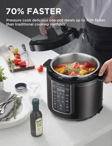 Midea WideMax 12-in-1 Electric Pressure Cooker, 6.5 Quart, 12 Presets, Multi-Functional Programmable Slow Cooker, Rice Cooker, Steamer, Sauté Pan, Cake, Yogurt, Warmer and More in Kuwait