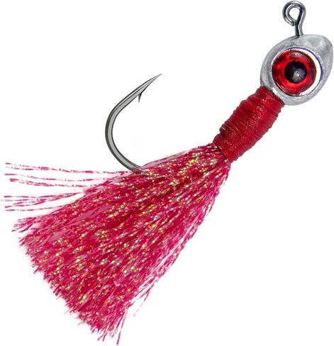 Dr.fish 10 Pack Big Eye Fishing Jig Heads Salaltwater Fishing Swimbait Jig Trout Walleye Hair Jigs Bass Hook in Kuwait