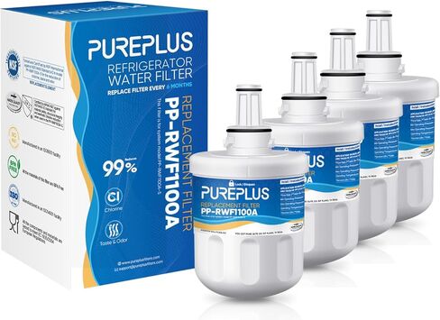 استبدال فلتر المياه PUREPLUS DA29-00003G لهاتف Samsung DA29-00003B، Aqua-Pure Plus DA29-00003F، DA29-00003A، HAFCU1، HDX FMS-1، RSG257AARS، RFG237AARS، RFG297AARS، ثلاجة RS22HDHPNSR، عبوتين in Kuwait