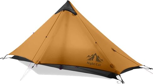 Night Cat Ultralight Tent 2 Person for Professional Backpacker Hiker 3 LBS Only Backpacking Bivvy Ground Tent Heavy Rain Waterproof Trekking Pole Not Included in Saudi Arabia