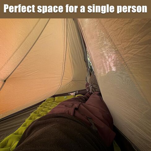 Night Cat Ultralight Tent 2 Person for Professional Backpacker Hiker 3 LBS Only Backpacking Bivvy Ground Tent Heavy Rain Waterproof Trekking Pole Not Included in Saudi Arabia