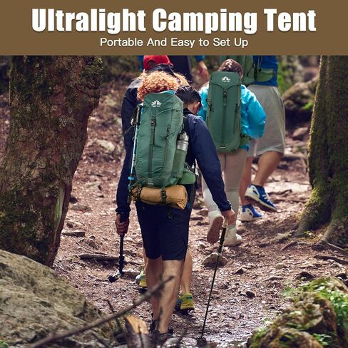 Night Cat Ultralight Tent 2 Person for Professional Backpacker Hiker 3 LBS Only Backpacking Bivvy Ground Tent Heavy Rain Waterproof Trekking Pole Not Included in Saudi Arabia