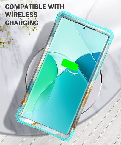 Hocase for Galaxy S23 Ultra Case, Shockproof Heavy Duty Hard Plastic+Soft Silicone Rubber Bumper Hybrid Dual-Layer Protective Case for Samsung Galaxy S23 Ultra 6.8" 2023 - Mandala in Galaxy in Kuwait