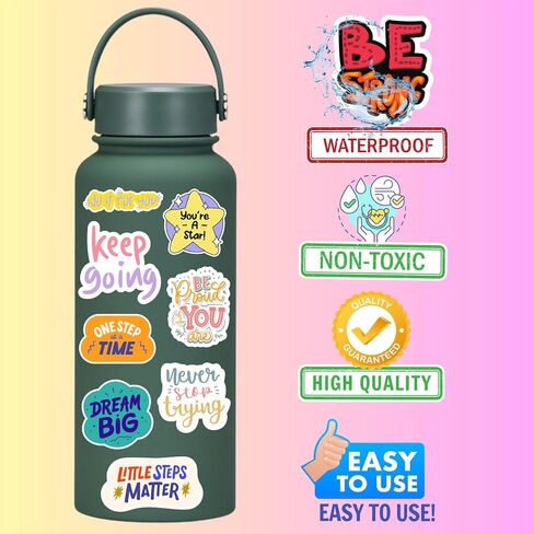 Reading Book Stickers for Bookish Water Bottle Laptop Decal Gift Idea Reading Stickers Book Lover Accessories Library for Teen Adult Student Inspirational Motivational Qoute in Saudi Arabia