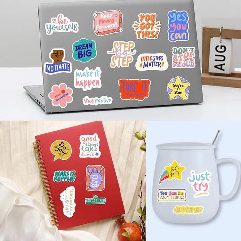 Reading Book Stickers for Bookish Water Bottle Laptop Decal Gift Idea Reading Stickers Book Lover Accessories Library for Teen Adult Student Inspirational Motivational Qoute in Saudi Arabia