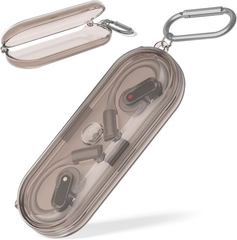 for Nothing Ear (Open) Case Cover, Transparent and Protective Clear TPU Case Compatible for Nothing Ear (Open) Charging Headphones with Keychain (Clear) in Saudi Arabia