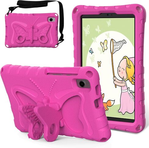 for Samsung Galaxy TAB A7 Lite 8.7" T220/T225/T227(2020/2021)/TAB A9 8.7" SM-X110/X115N(2023) Butterfly Wings Kickstand Kids Girl Tablet Case EVA Material Case for TAB A 8.0" T290/T295(2019) (Violet) in Saudi Arabia